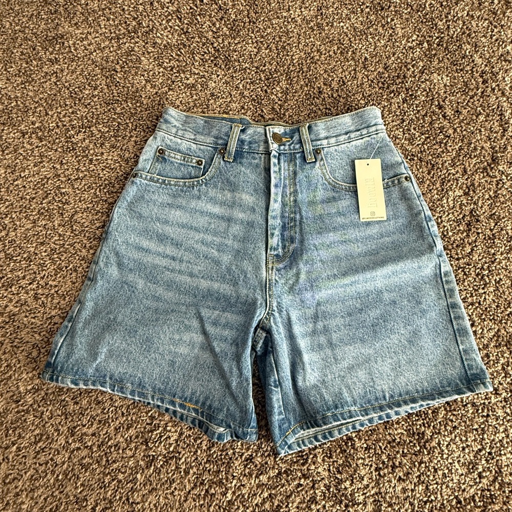 Stylish Light Blue Women's Jean Shorts